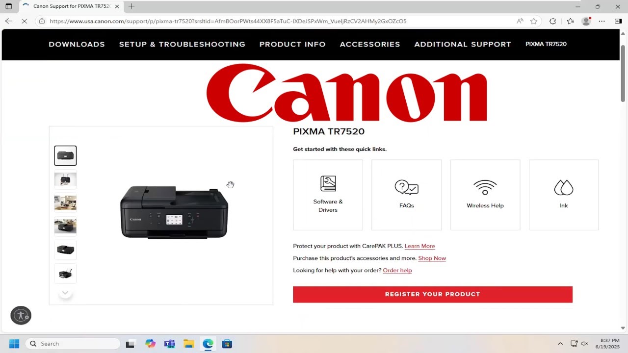 How To Install and Setup Canon PIXMA TR7520 [Guide]