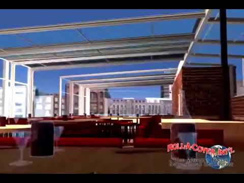 Roll-A-Cover's Retractable Glass Roofing System