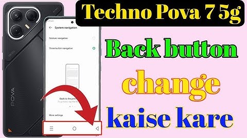 Tecno pova 7 5g back button setting/Tecno pova 7 me back button kaise lagaye/navigation key setting