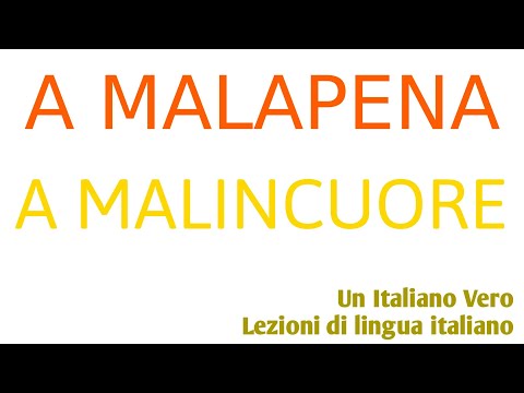 Video: Cosa significa a malincuore definizione?