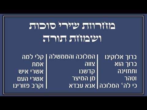 מחרוזת שירי סוכות ושמחת תורה I גלעד פוטולסקי ותזמורת שלהבת * Simchat Torah songs Shalhevet Orchestra