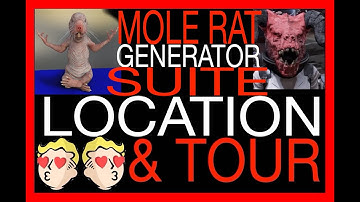 MOLE RAT GENERATOR SUITE tour & location FALLOUT 76 C.A.M.P. build mode shelter FO76 skins