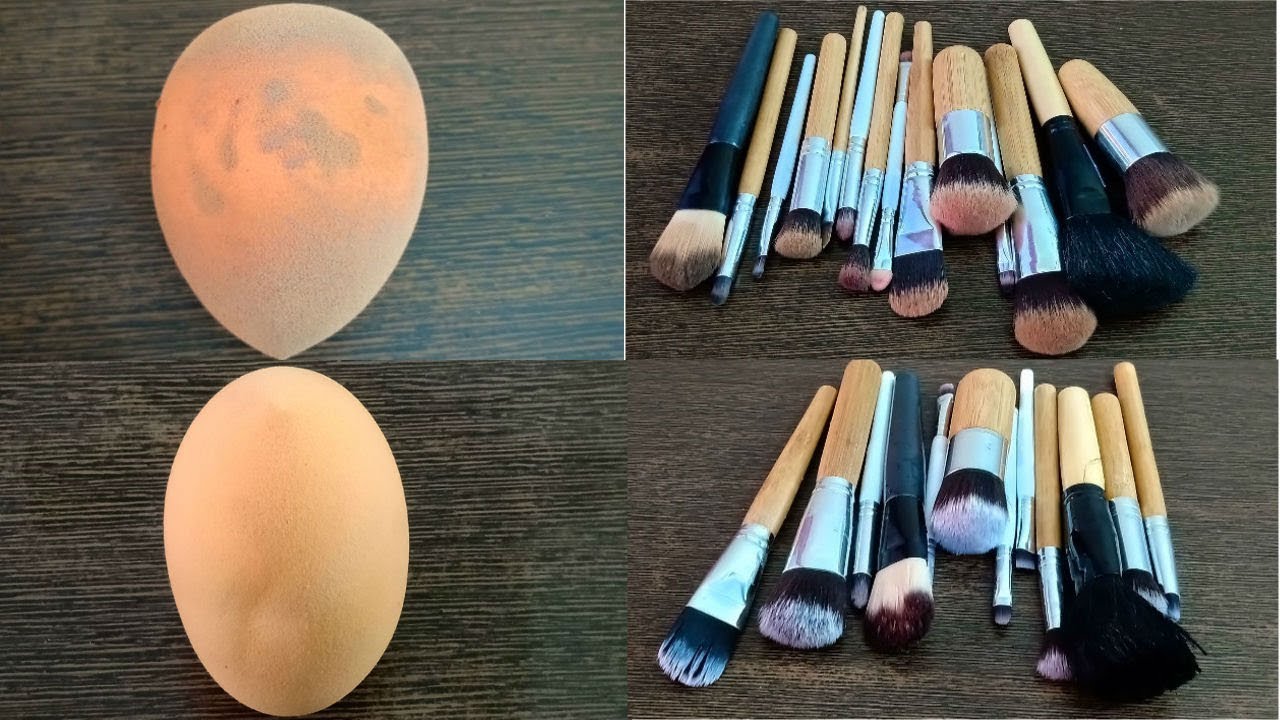 HOW TO WASH MAKEUP BRUSHES CLEAN BEAUTY BLENDER YouTube