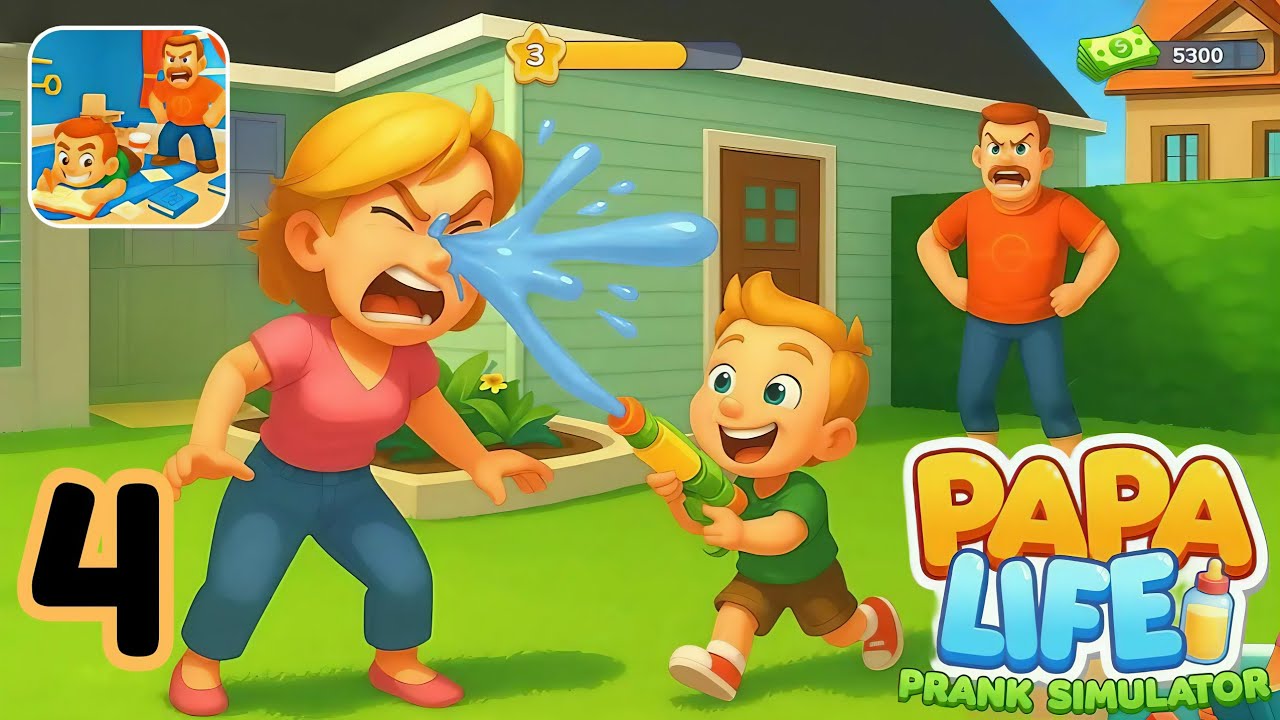 Papa Life Pranks Simulator | Gameplay Part 4 | Papa Being Prankster Now | Android iOS 