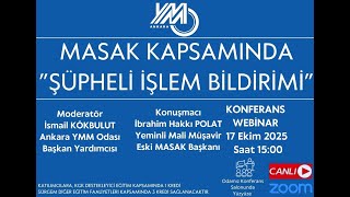 Masak Kapsamında Şüpheli İşlem Bildirimi