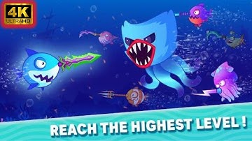 Fish.IO - Hungry Fish (2023) Gameplay Walkthrough No Commentary | 4K 60FPS | Android Ios Gaming