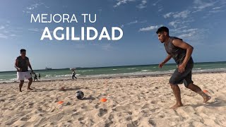 Entrenamiento desde la playa en Yucatán, México.