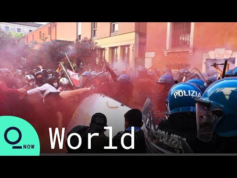 Video Protesters Against G-20 Met By Police Roadblocks In... - youtube