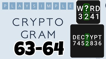 PlaySimple CRYPTOGRAM level 63 64