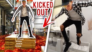 the floor is lava challenge kicked out intense public floor is lava in ikea gone wrong