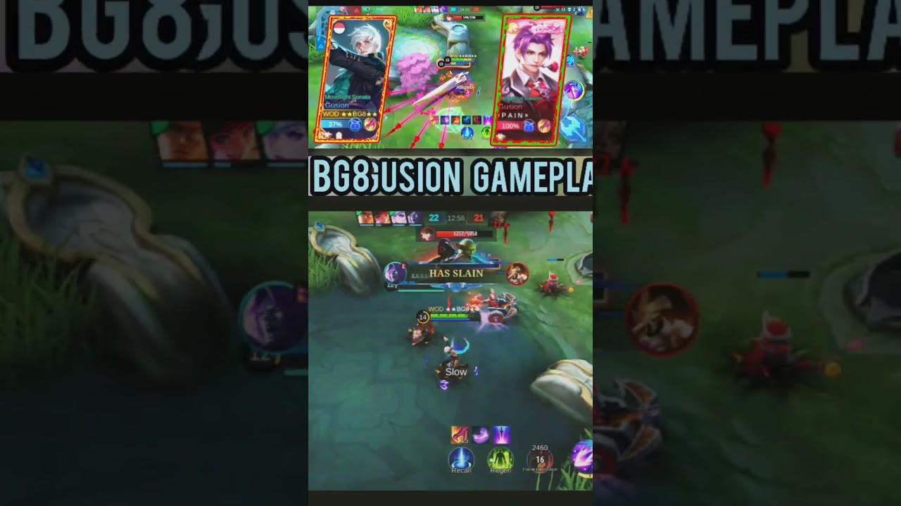 I killed the enemy gusion in such a bad way that even his name was judged on him🤧