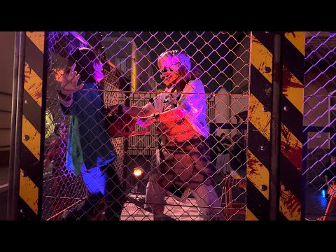 【USJホラー・ナイト2023】Zombies attack（ゾンビ襲撃）Chainsaw Chain-Gang（チェーンソー・チェーンギャング）2023/9（4K HDR 60fps）