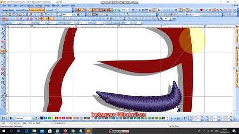 Tutorial wilcom, Desain Bordir SMK Bisa #wilcome2 #wilcomembroidery