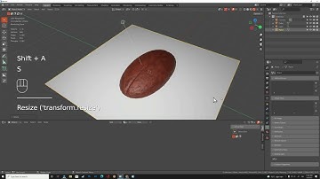 Blender 3, How to model and texture a Coffee Bean Tutorial