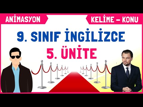 9. Sınıf İngilizce 5. Ünite Kelimeleri Konu Anlatımı