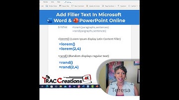 Text Filler or Text Placeholder in Microsoft Word and PowerPoint