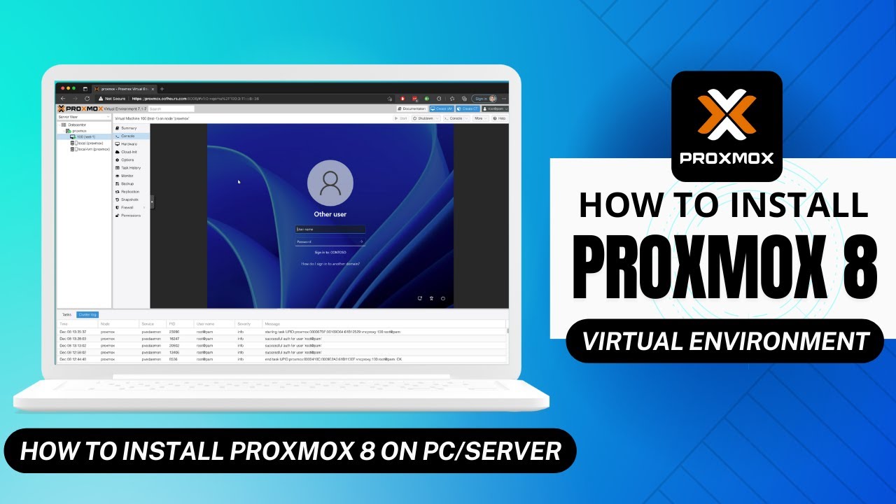 How to Install Proxmox 8 - Virtual Environment - YouTube