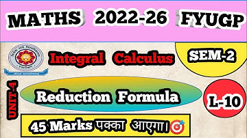 Vbu sem-2 UNIT-4 Set , Reduction  formula |Vbu hazaribag.