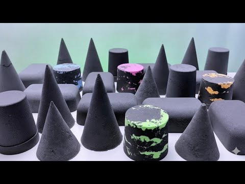 The Soothing Sound of Silence: ASMR with Black Baking Soda Cubes That Instantly Dissolve⚫⚫