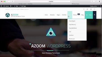 WordPress Mega Menu - Left Menu and Header Models | Azoom