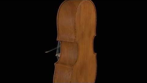 blender 3d Cello model animation