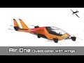 AIR ONE EVTOL - Quadcopter with wings