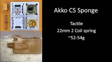 Akko CS Sponge sound test, stock typing, lubed typing