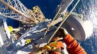 GoPro   Rope Access at Seadrill West Leda Jackup Rig Offshore