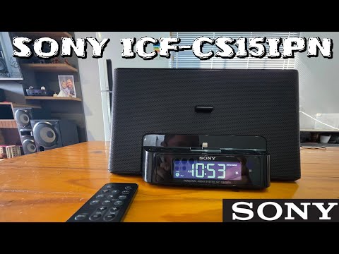 SONY ICF-CS15IPN CLOCK AND DOCK STATION