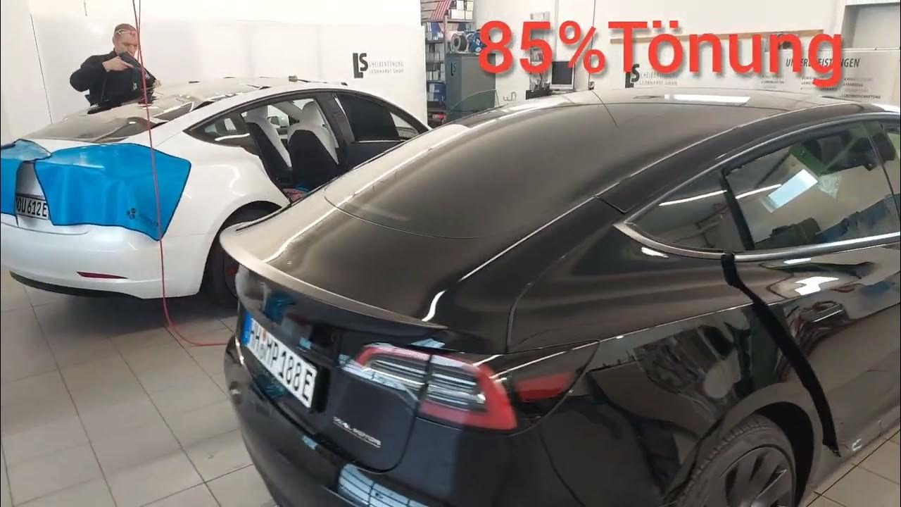 Scheibentönung Tesla Model 3 85% und 95% LS GMBH 