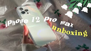 รีวิวแกะกล่อง🍎iphone 12 pro max + accessories น่ารัก🧸🌷