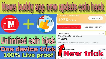 News Buddy coin ttick | News Buddy refer trick  | News Buddy App new update Rahultricks 🤑