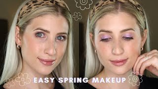 EASY Everyday SPRING Makeup // PURPLE Spring Makeup Tutorial 2021