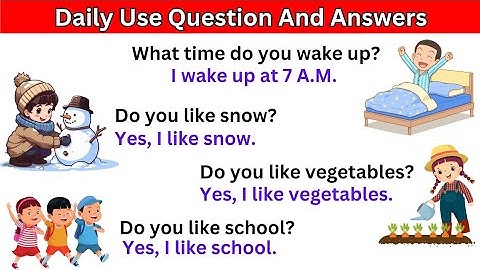Daily Use Question And Answers | English Speaking Practice for Beginners  #kidslearning
