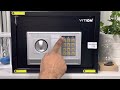 How to open vition safe box set your own passcode