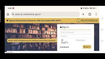 Big Update PMSSS Registration Started For Diploma Candidates Of J&K