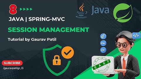 #8: Spring MVC project session management Java tutorial