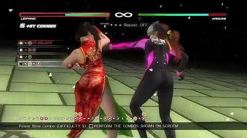 DEAD OR ALIVE 5 Last Round - #01 - Leifang Combo Training 100%