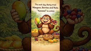 The Monkey Who Loved Bananas Too Much🍌🐵| Kids Bedtime Story with Moral for Parents #shorts #viral