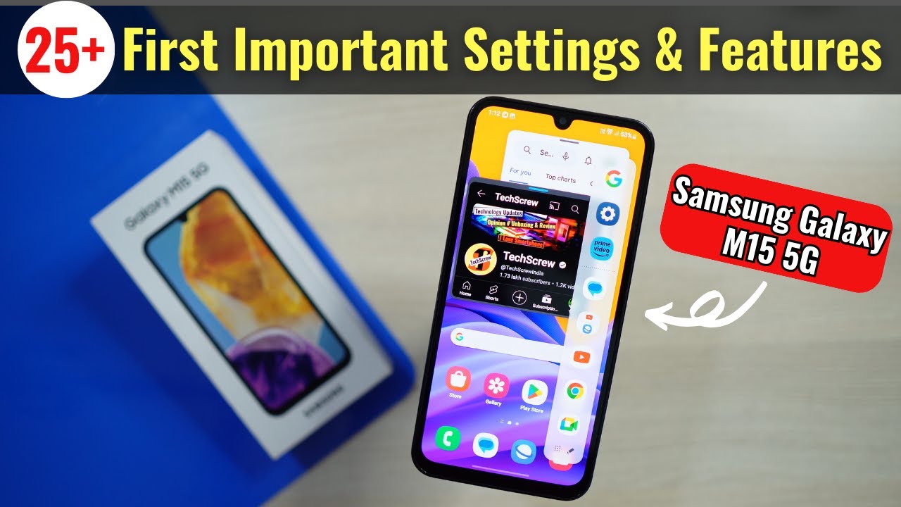 Samsung Galaxy M15 5G - First 25 Important Features & Settings