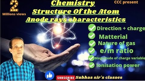 Chemistry_11th I Chapter 2 II Structure of the Atom II Anode Rays II Subhas Sir