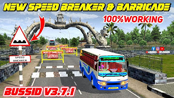 🎀🤩NEW SPEED BREAKER &BARRICADE MAP MOD BUSSID v3.7.1😱🔥😎