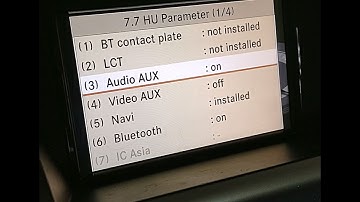 Mercedes NTG4.0 Aux Function Enable / MOST system turn on and off / 2011 Mercedes GLK 350 X204 NTG4