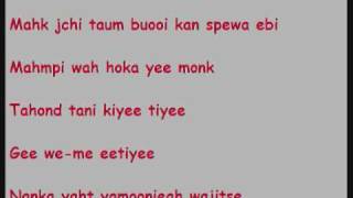 Mahk Jchi (english translation at end) chords