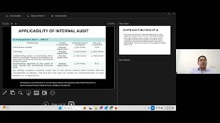 Webinar on Internal Audit for Compliance & Regulatory Requirements