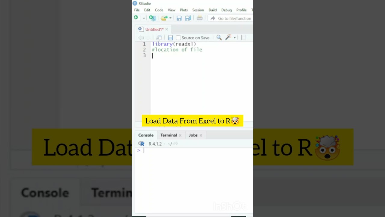 Load Data From Excel To R RStudio Rprogramming Rstudio