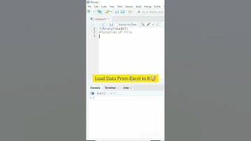 Load Data From Excel to R (RStudio)  #r #rprogramming #rstudio