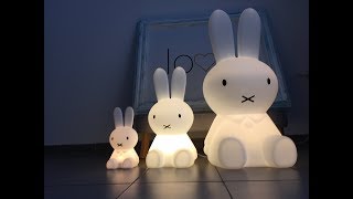 POROVNANIE: lampy Miffy first lamp, Miffy S a Miffy XL - www.lovel.sk/ www.lovel.cz