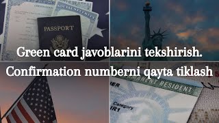 Green card javobini tekshirish, green card lotoreyasi, Amerika hayoti.