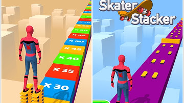 Skater Stacker in Max New Levels iOS,Android Gameplay Walkthrough All Trailers Update Game Mobile